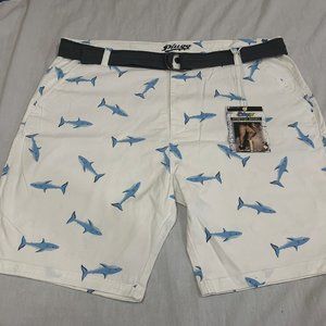 ❄️  NWT PLUGG MENS STRETCH SHARK SHORTS SIZE 46 ❄️